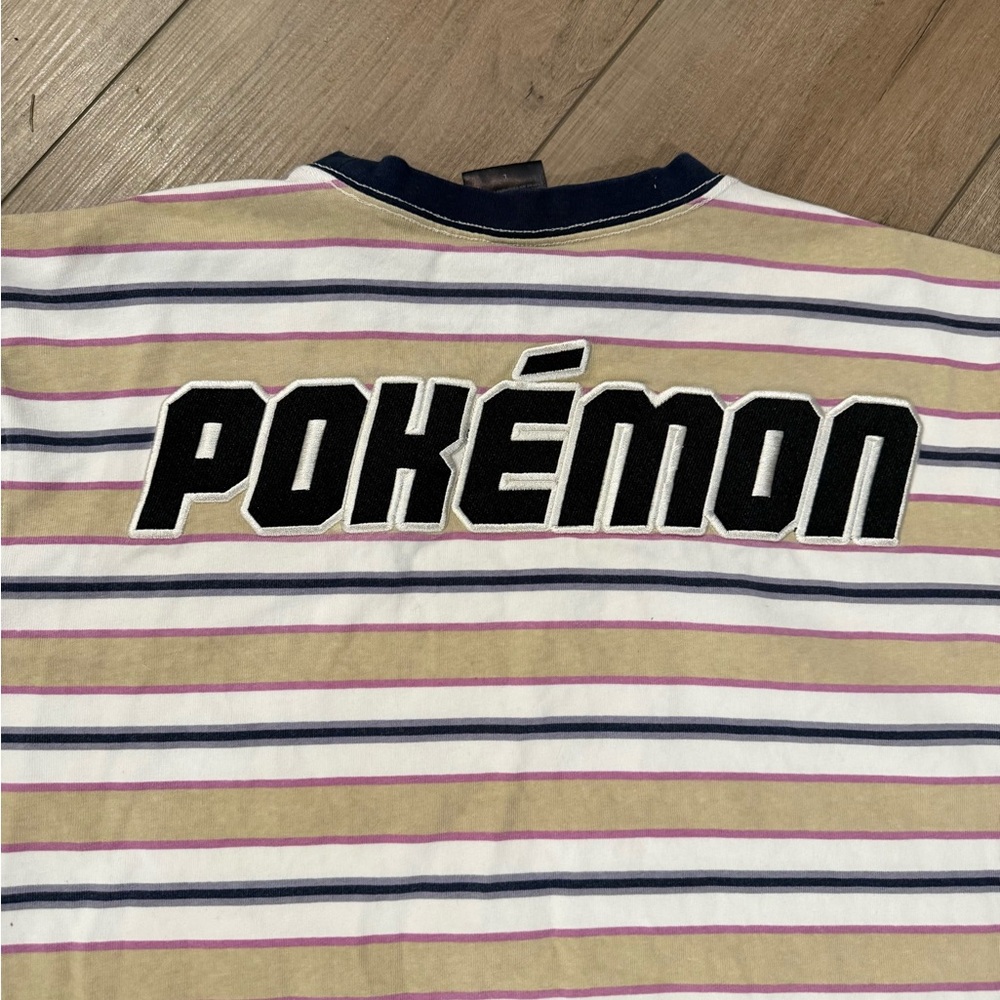 Atsuko Pokémon Striped Long Sleeved Shirt Large Women’s Men’s Graphic Card Game